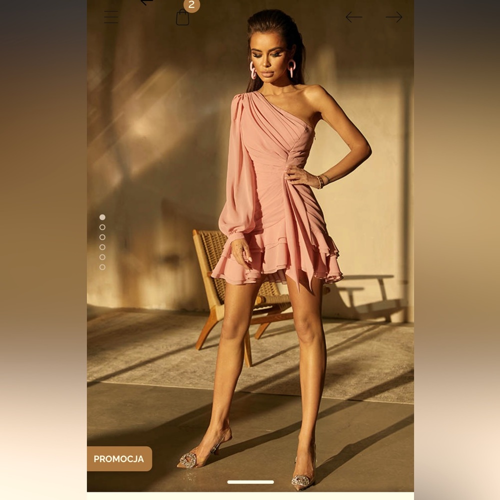 Lou beautiful powder pink dress NWT size 6